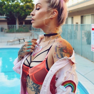 🔥 Hot photos, model's portfolio  #12695 Tattoo model Roxy Lee Heart