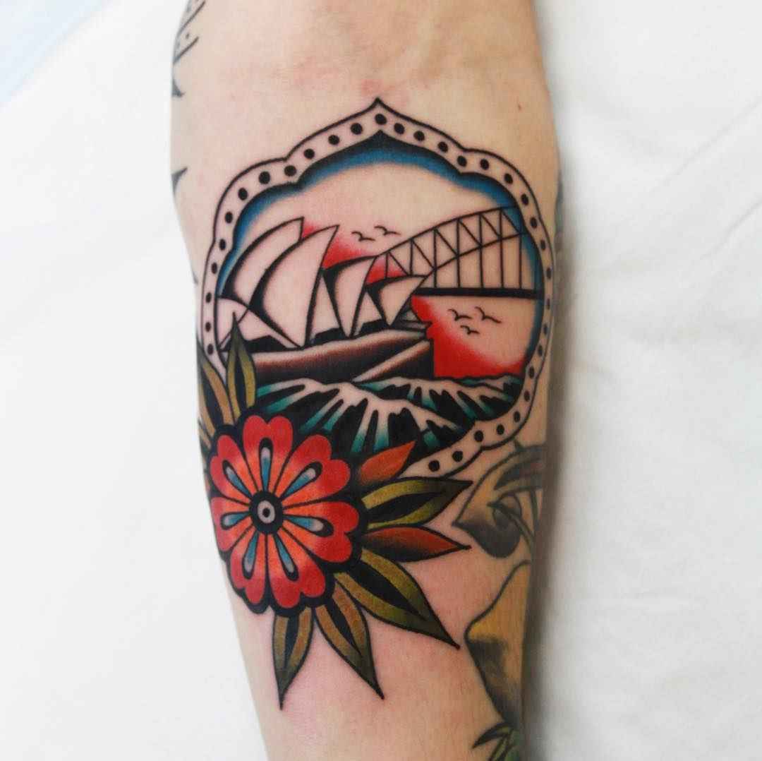 Тату мастер Vic James цветная олдскул традиционная татуировка | Tattoo artist Vic James color oldschool traditional tattoo