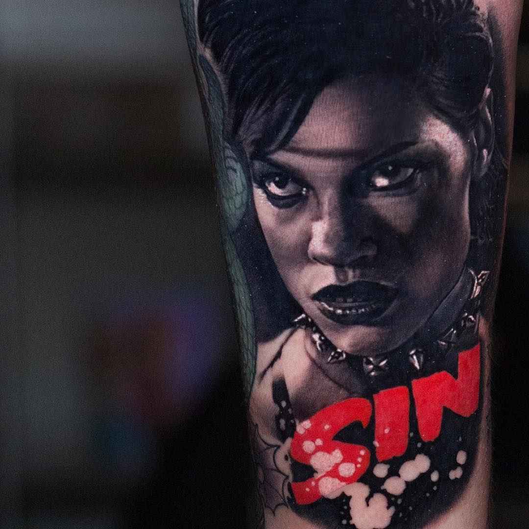 Тату мастер Luka Lajoie цветная фотореалистичная татуировка татуировка | Tattoo artist Luka Lajoie color photorealistic tattoo