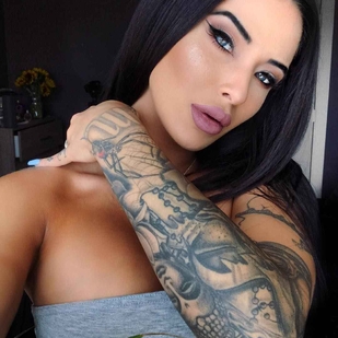 🔥 Hot photos, model's portfolio  #12742 Tattoo model Kaitlyn Mason