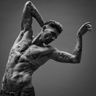 🔥 Hot photos, model's portfolio  #23745 Tattoo model Chris Perceval