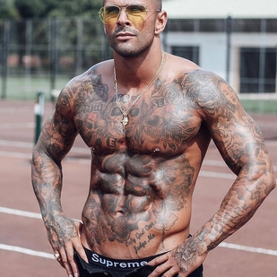 🔥 Hot photos, model's portfolio  #24031 Tattoo model Leon Scott