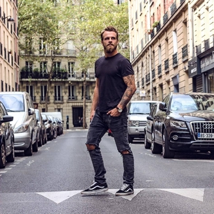 🔥 Hot photos, model's portfolio  #23785 Tattoo model Lennard Wickel