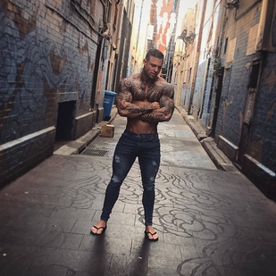 🔥 Hot photos, model's portfolio  #24115 Tattoo model DAVID HARRIS