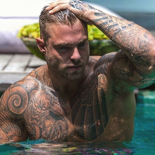 🔥 Hot photos, model's portfolio  #24122 Tattoo model DAVID HARRIS