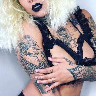 🔥 Hot photos, model's portfolio  #23023 Tattoo model Liryc