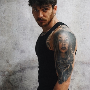 🔥 Hot photos, model's portfolio  #23997 Tattoo model Andrea Cerioli