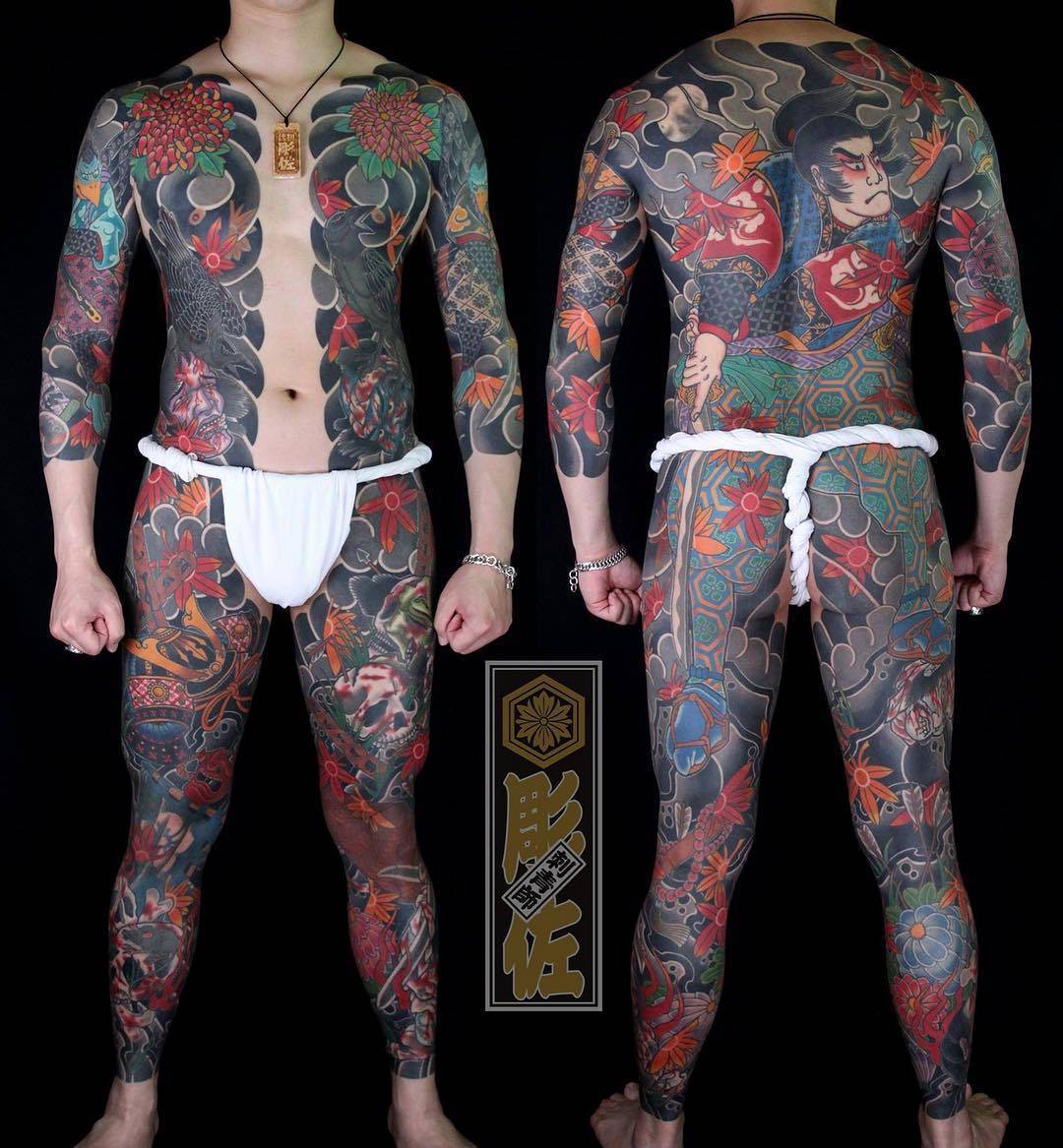 Tattoo artist Diao Zuo, color traditional oriental Japanese tattoo | Taiwan