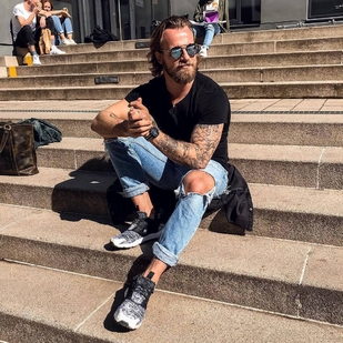 🔥 Hot photos, model's portfolio  #23791 Tattoo model Lennard Wickel