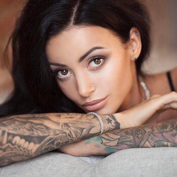 Tattoo model Anna Saharova