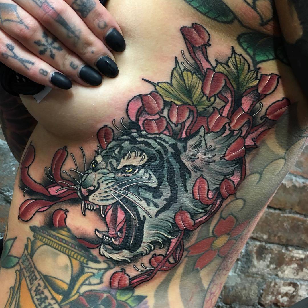 Neo traditional tattoo by Marty Early