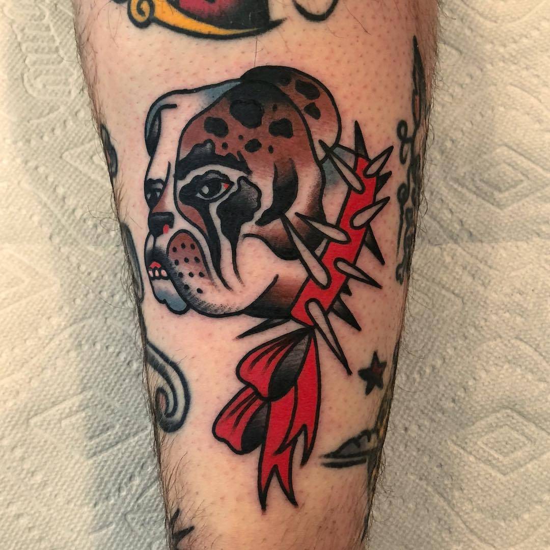 Tattoo artist Akira Latanzio, color old school traditional tattoo | USA