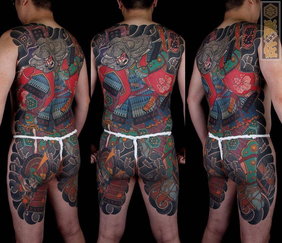 Tattoo artist Diao Zuo, color traditional oriental Japanese tattoo | Taiwan