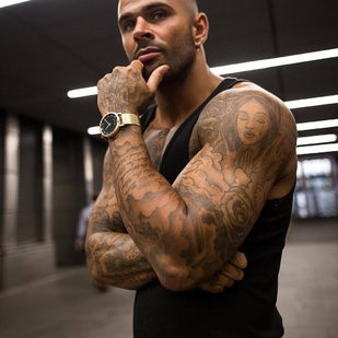 🔥 Hot photos, model's portfolio  #24035 Tattoo model Leon Scott