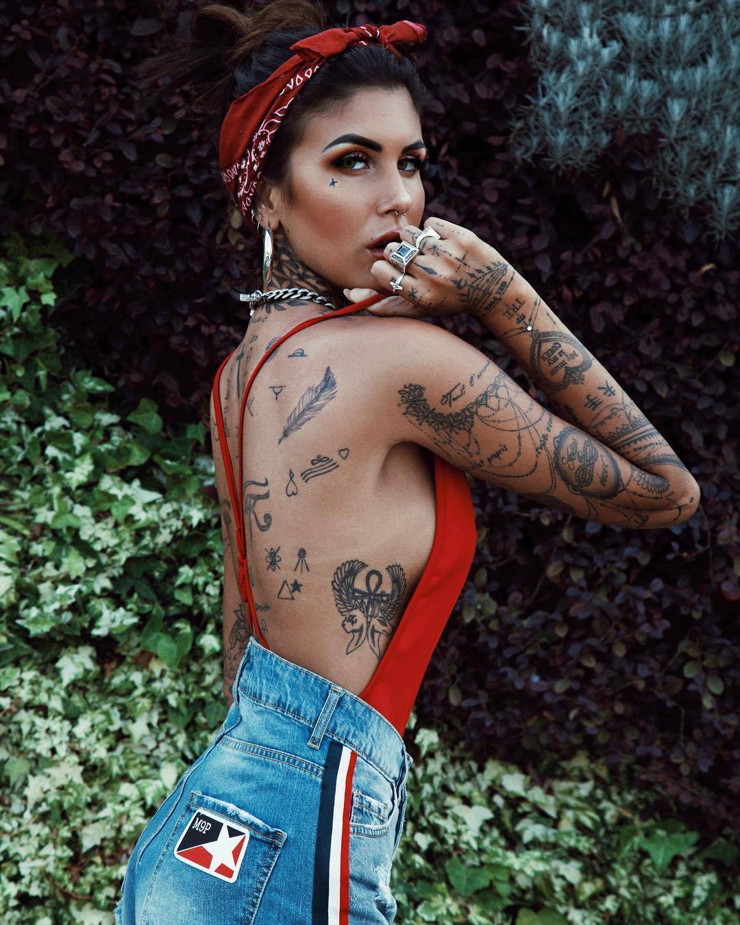 Tattoo model Giada Longo, tattooed alternative photo model, fashion, tattoo for girls | Italy