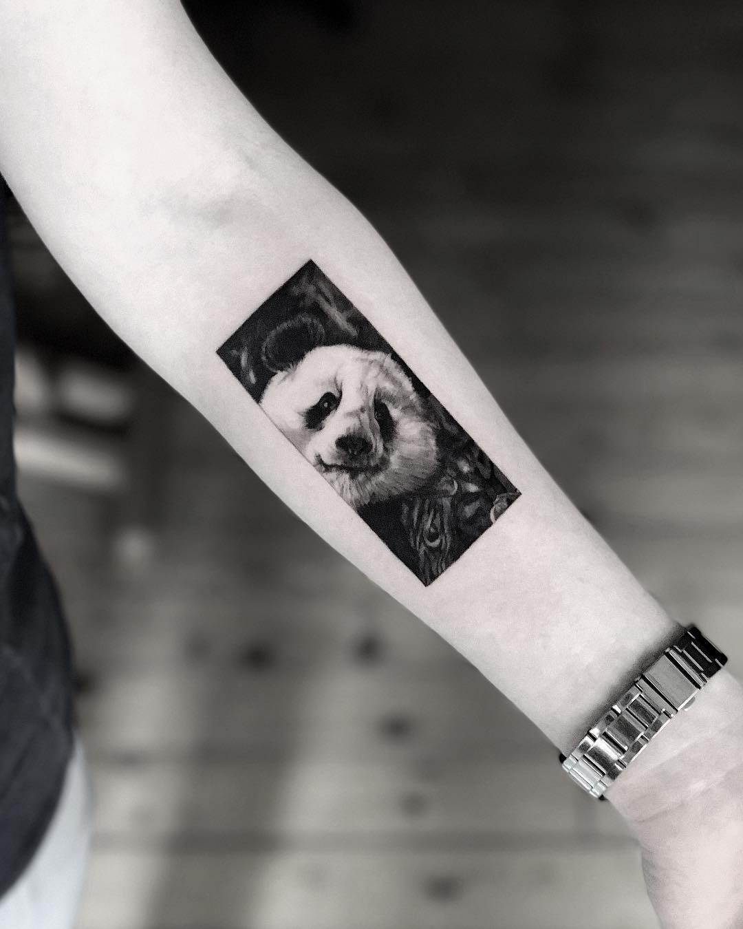 Tattoo artist Victor del Fueyo de la Torre, authors style black and grey abstract tattoo, realism | Spain