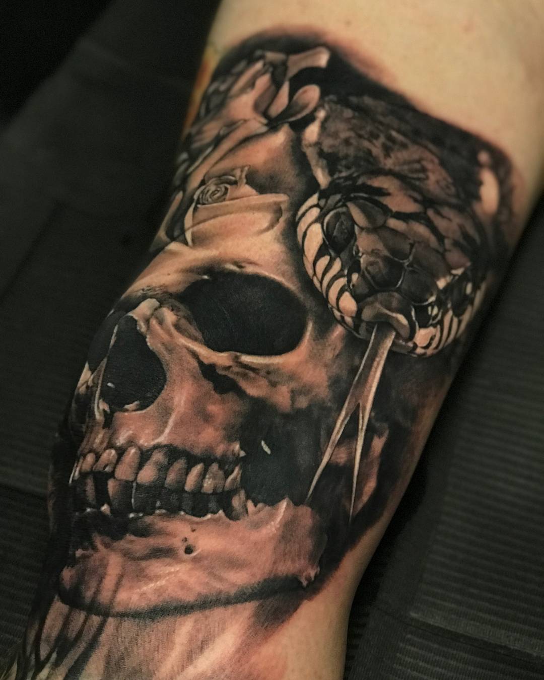 Tattoo artist Zhang Po, color and black&grey portrait tattoo realism | USA