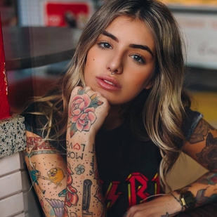 🔥 Hot photos, model's portfolio  #24151 Tattoo model CAROL CSAN