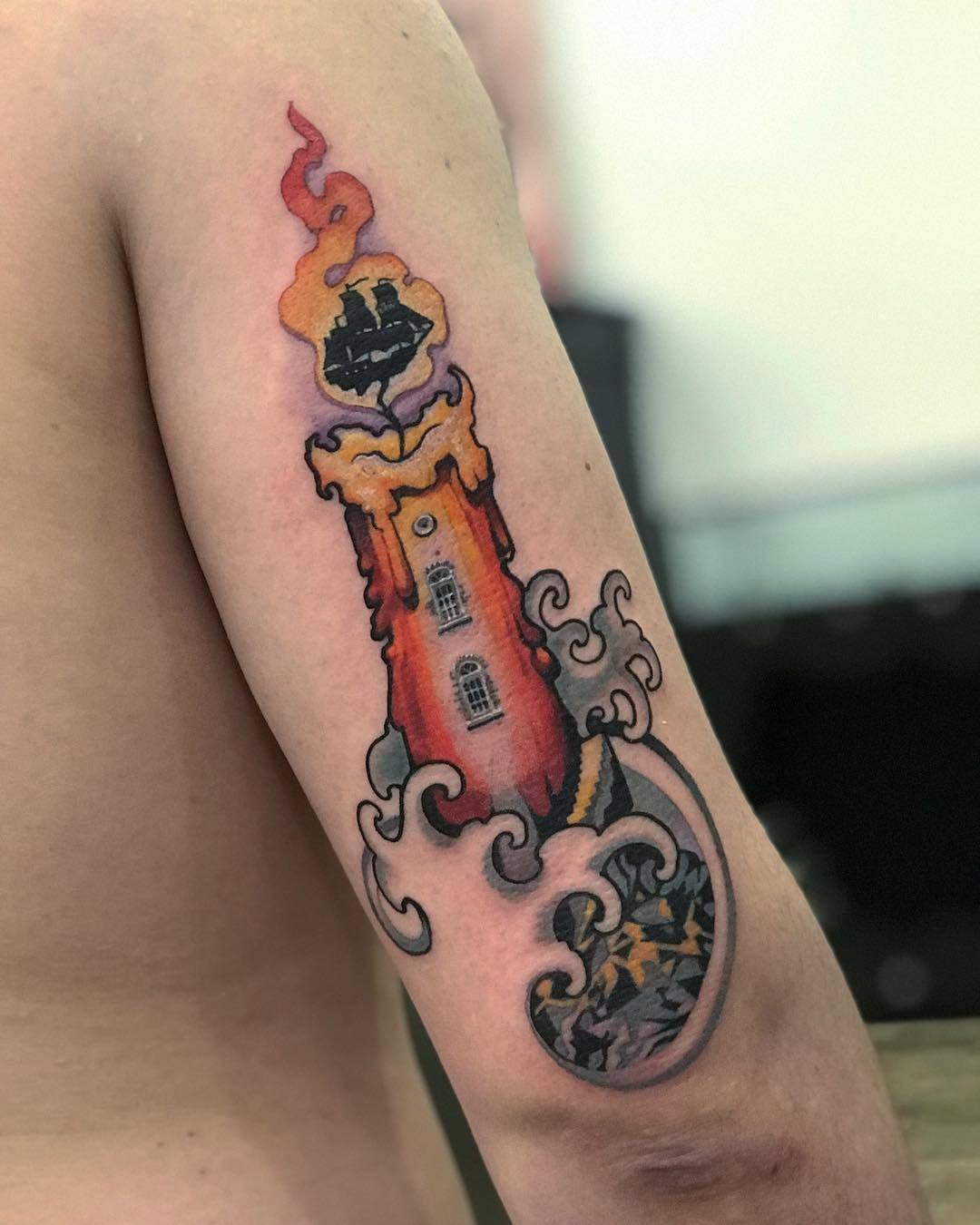 Tattoo Artist Dima Inmirrioi, color authors style new school tattoo, realism | Russia