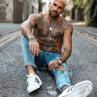 🔥 Hot photos, model's portfolio  #23763 Tattoo model Chris Perceval