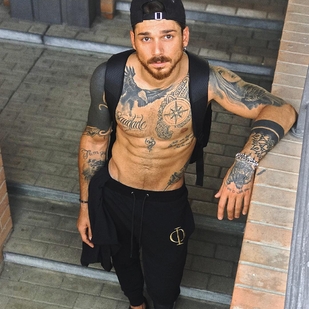 🔥 Hot photos, model's portfolio  #24005 Tattoo model Andrea Cerioli