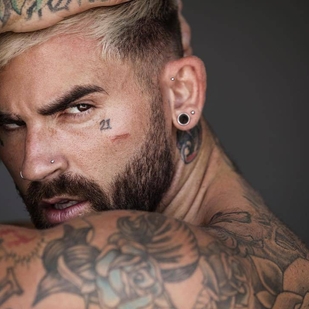 🔥 Hot photos, model's portfolio  #23756 Tattoo model Chris Perceval