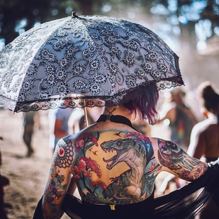 🔥 Hot photos, model's portfolio  #23096 Tattoo model Claire West