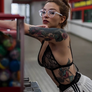 🔥 Hot photos, model's portfolio  #22904 Tattoo model Carmille