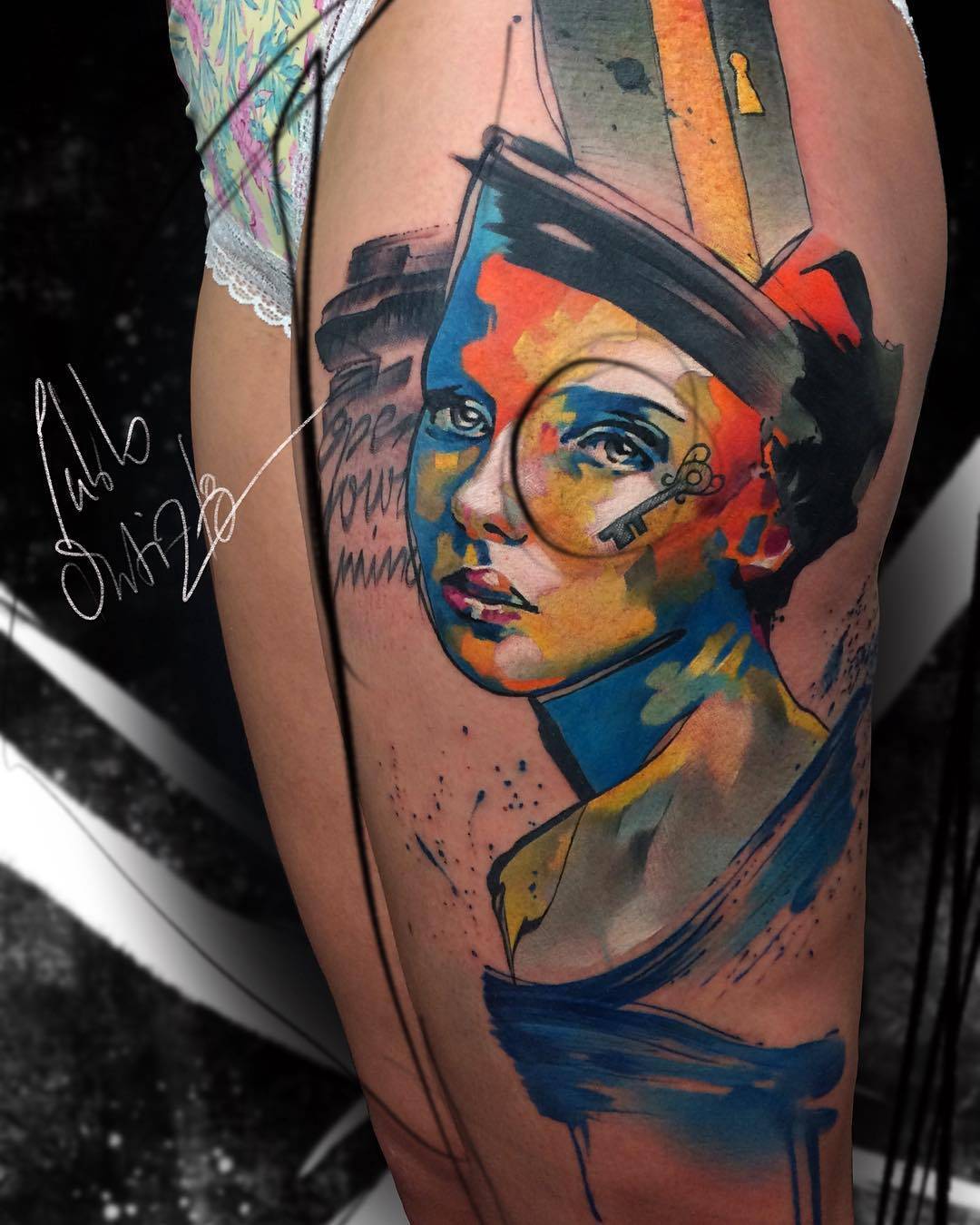 Watercolor tattoos by Pablo Ortiz iNKPPL