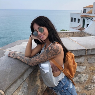 🔥 Hot photos, model's portfolio  #24175 Tattoo model Stéphaëlle Macias