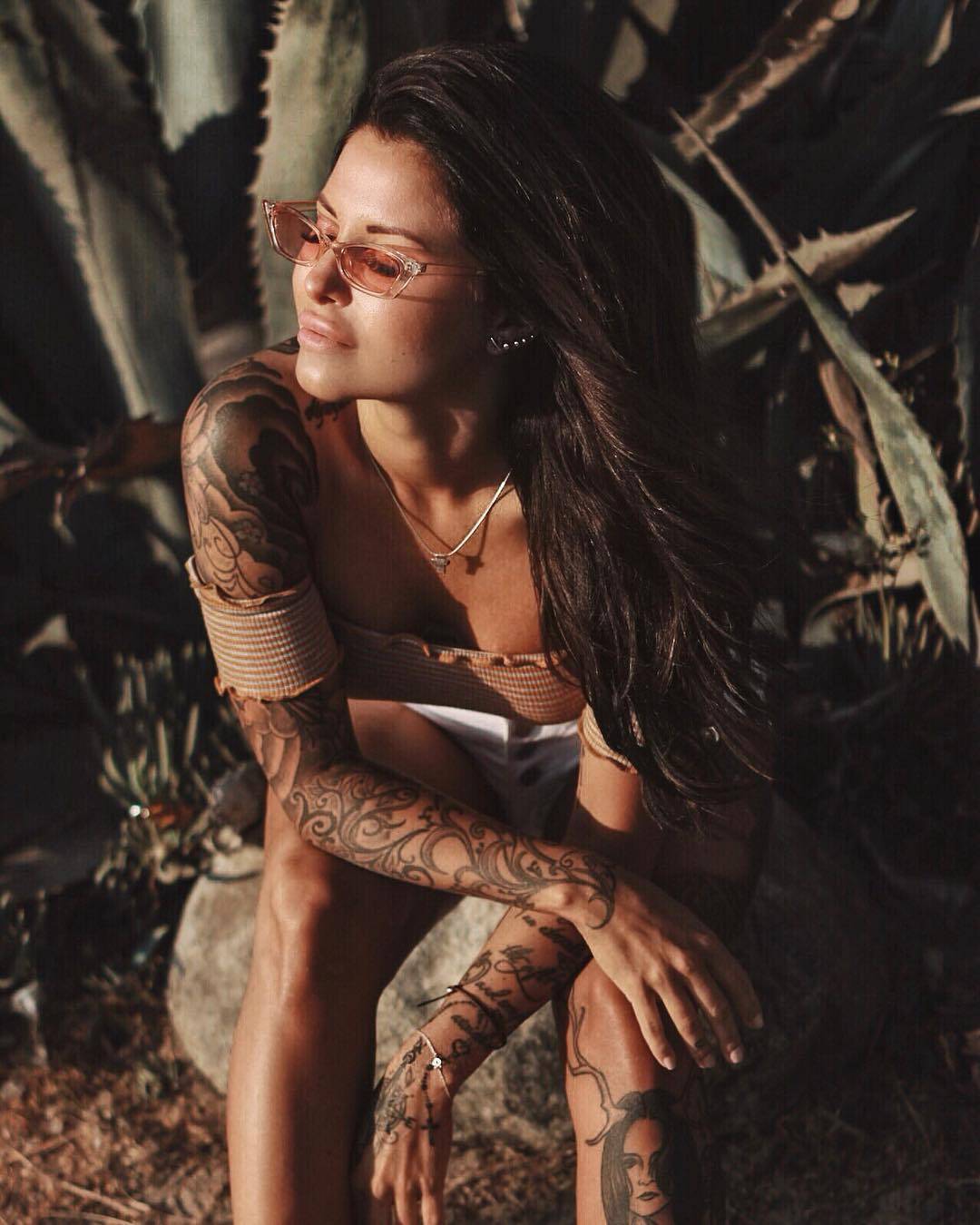 Tattooed model Ida Mårtensson, professional alternative tattoed photo model, girl with tattoo | Stockholm, Sweden