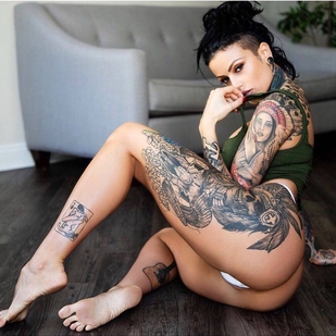 🔥 Hot photos, model's portfolio  #24087 Tattoo model Ceara