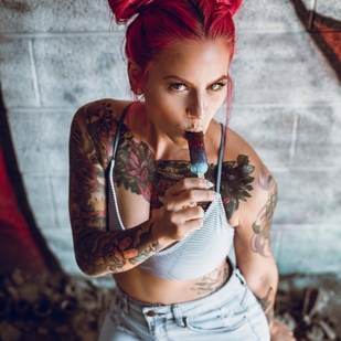 🔥 Hot photos, model's portfolio  #32113 Tattoo model Tori Surowiec