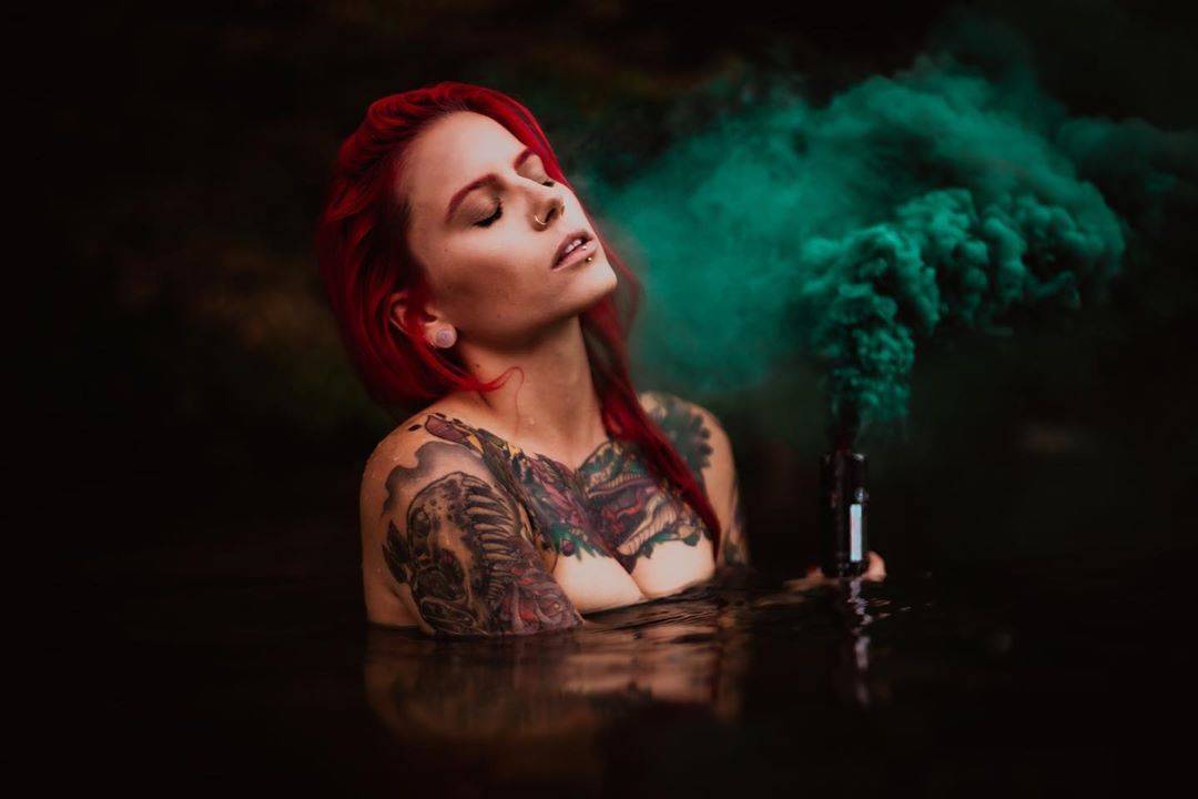 Tattooed model Tori Surowiec, professional make-up artist | United States