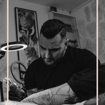 Tattoo artist Terry Brown