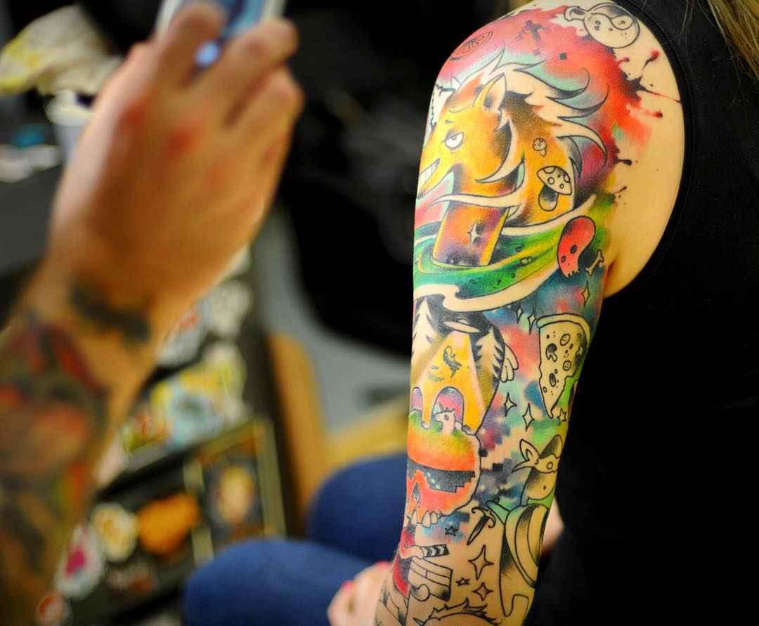 Anton Kovrigin yellow dog tattoo art | тату Антон Ковригин Yellow dog тату-мастер