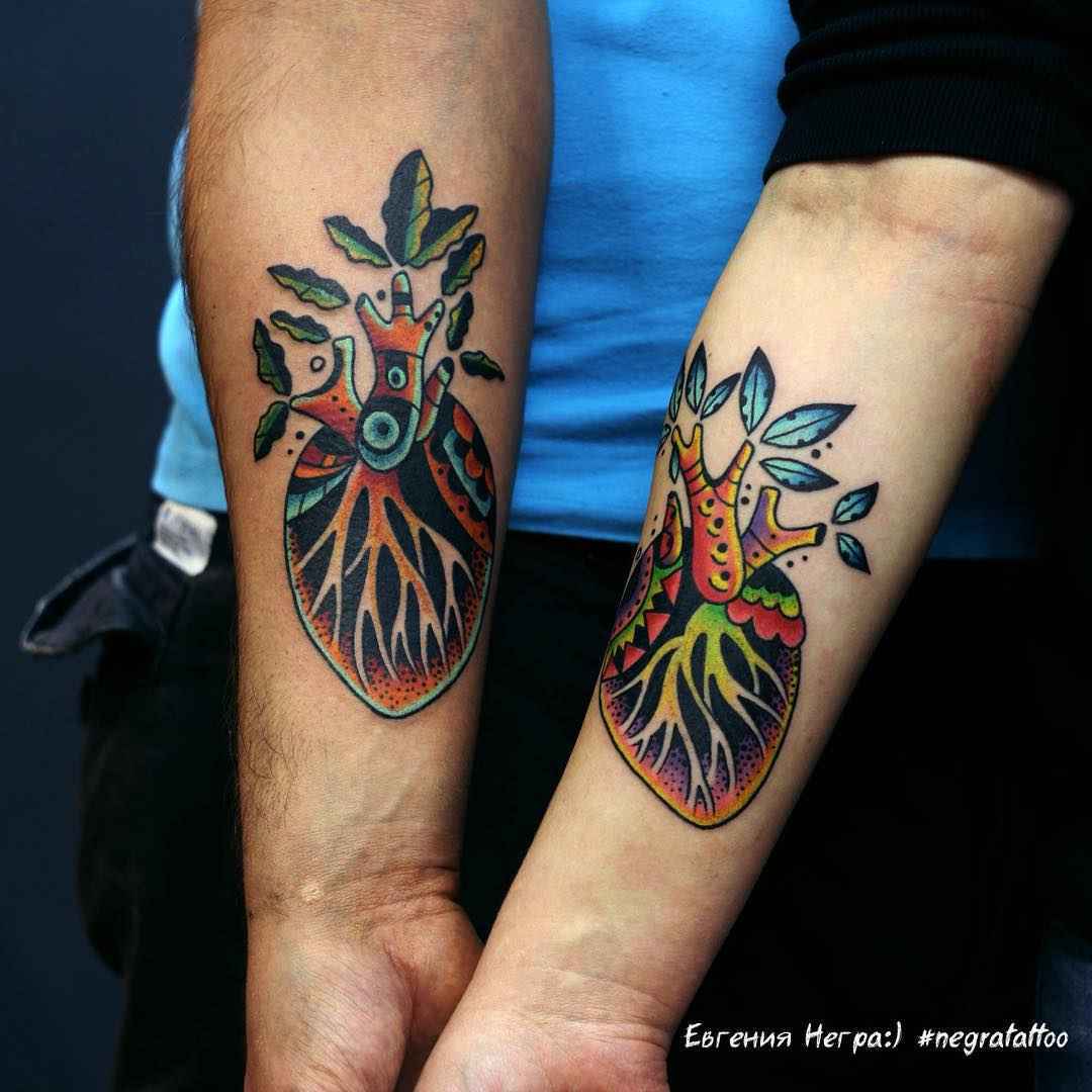 color tattoo neotraditional ethnic Ejeniya Negra