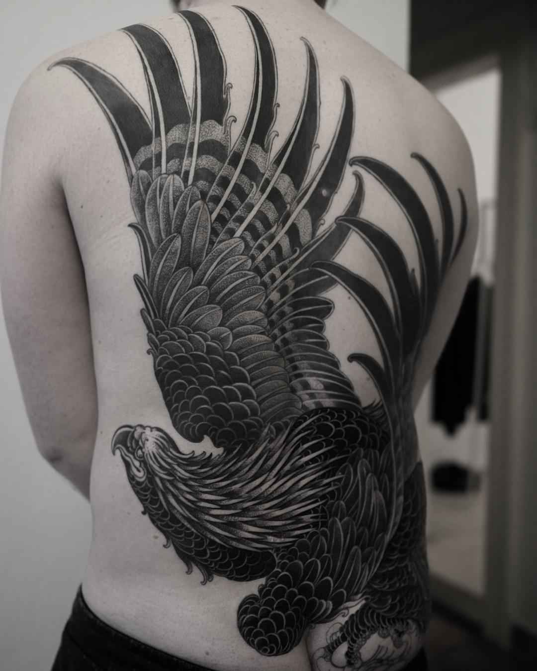 Тату мастер Alexander Grim блэкворк татуировки