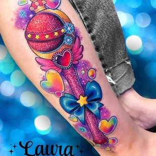 Female Color  tattoo on Forearm #13430 | Tattoo Artist Laura Annunaki
