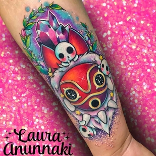 Female Color  tattoo on Forearm #13428 | Tattoo Artist Laura Annunaki
