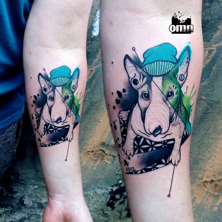 Tattoo artist Monika Ochman color watercolor tattoo