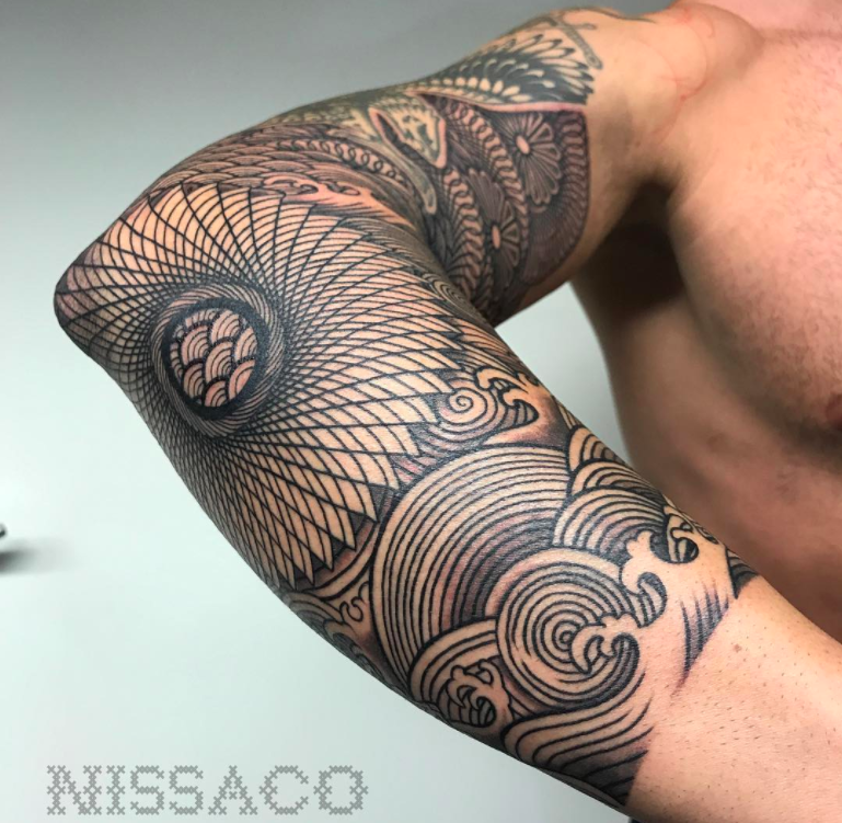 tattoo artist Nicasso ornamental graphic tattoo