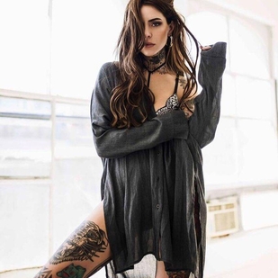 🔥 Hot photos, model's portfolio  #24212 Tattoo model María Candelaria Tinelli