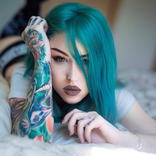 🔥 Hot photos, model's portfolio  #24760 Tattoo model Vicky Raise