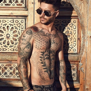 🔥 Hot photos, model's portfolio  #24393 Tattoo model Gonçalo Olivier