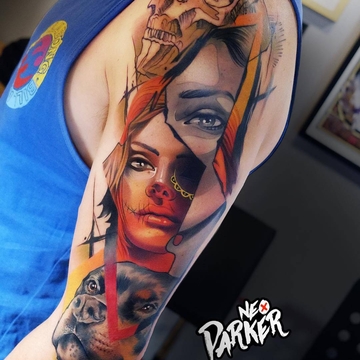 Tattoo artist Neo Parker (Rober Pedragosa)