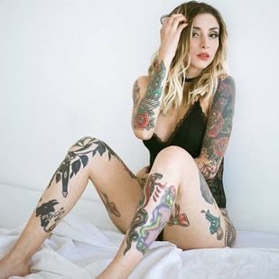 🔥 Hot photos, model's portfolio  #24523 Tattoo model Andrea