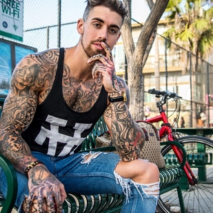 🔥 Hot photos, model's portfolio  #25477 Tattoo model Chris Fleming