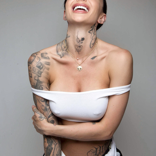 🔥 Hot photos, model's portfolio  #25535 Tattoo model Mercedes Edison