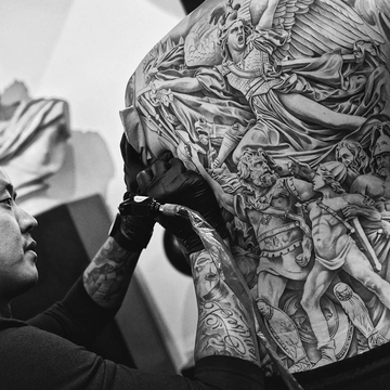 The Renaissance in the Jun Cha's tattoo works